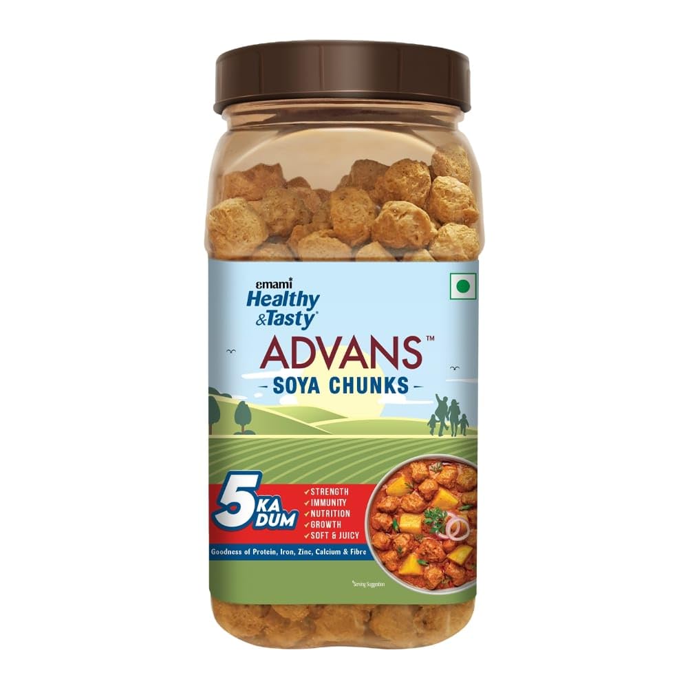 EMAMI Healthy & Tasty ADVANS Soya Bari | 200g Jar